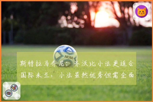 斯特拉马乔尼：齐沃比小法更适合国际米兰，小法虽然优秀但需全面革新